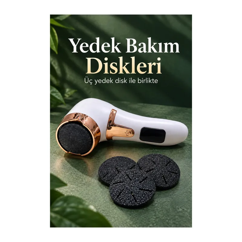 Yuvarlak Başlıklı Elektrikli Ayak ve Topuk Bakım Cihazı
