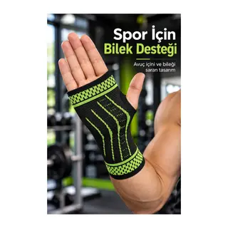 Başparmak Açıklıklı Spor Bilekliği Avuç İçi Destekli