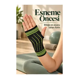 Fitness ve Antrenman İçin Avuç İçi Destekli Sporcu Bilekliği