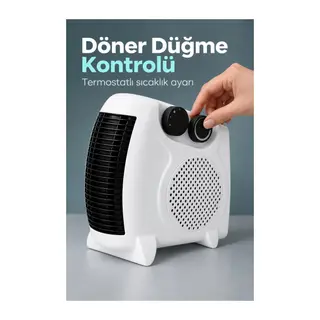 Termostatlı Fanlı Isıtıcı Çift Düğmeli Kontrol Tasarımı
