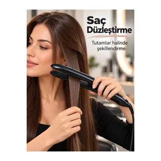 Seramik Plakalı 110–240 V LCD Ekranlı Saç Şekillendirici