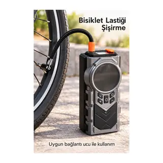 Otomobil ve Motosiklet Lastikleri İçin Dijital Hava Pompası