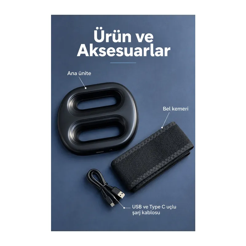 Sabit Frekans ve Otomatik Modlu Isıtmalı Masaj Aleti