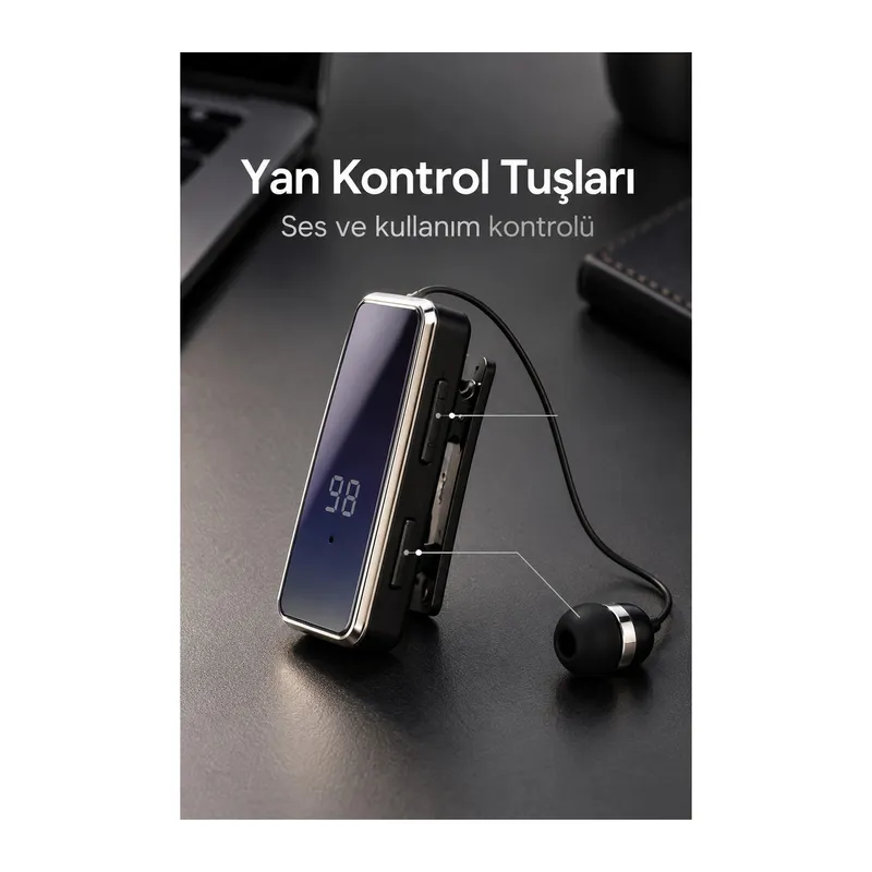 Dijital Ekranlı Bluetooth Kulaklık Çok Noktalı Bağlantı