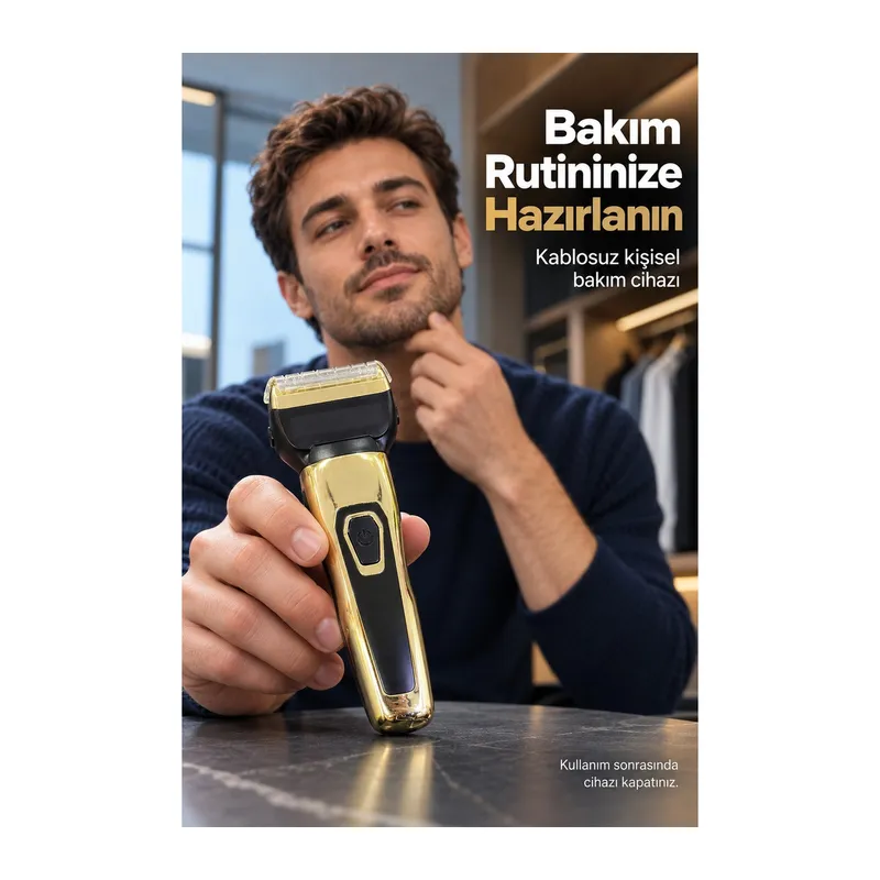 Sakal Tıraş Makinesi Günlük Sakal Kesim Başlıklı