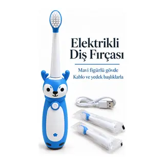 Çocuk Elektrikli Diş Fırçası Mavi