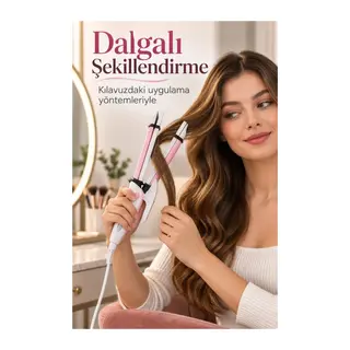 Saç Maşası Dalga ve Bukle İçin Kablolu Tasarım