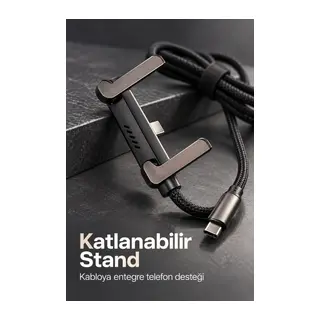 Type C Şarj Kablosu Çinko Alaşım Gövdeli