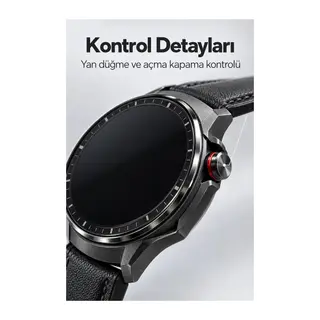 Yuvarlak Dokunmatik Ekranlı Üç Farklı Kordonlu Akıllı Saat