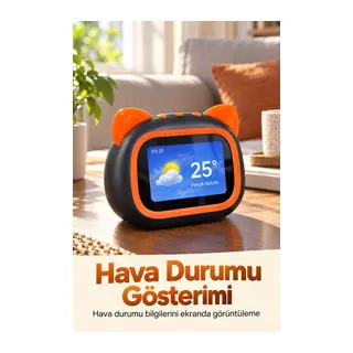 Ekranlı Bluetooth Hoparlör RGB Ortam Işığı Özellikli