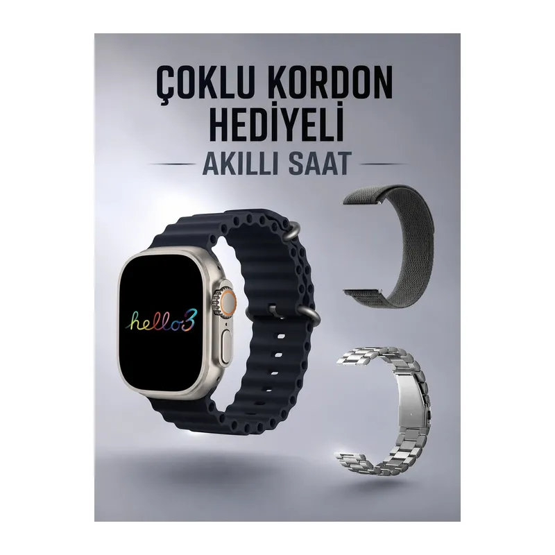 Akıllı Saat Yeni Nesil Bluetooth Bağlantılı Uyku Sağlık Takibi GPS Ve NFC Uyumlu