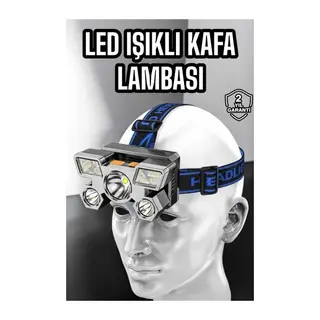 Kafa Lambası Hafif ve Esnek Çift Anahtarlı Far Led Işık