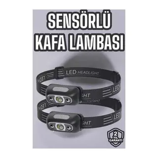 Kafa Lambası Kamp Lambası Led Işık Şarjlı Ayarlanabilir