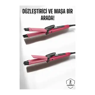Saç Düzleştirici Ve Maşa İkili Saç Şekillendirici