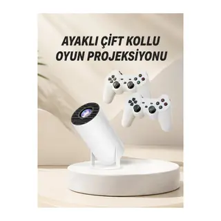 Taşınabilir Android Projeksiyon Ayaklı Çift Kollu 4K Çözünürlüklü Sinema Projeksiyonu