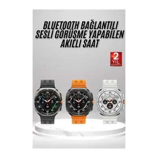 Akıllı Saat Amoled Ekran Bluetooth Bağlantılı Sağlık Takibi GPS Uyumlu