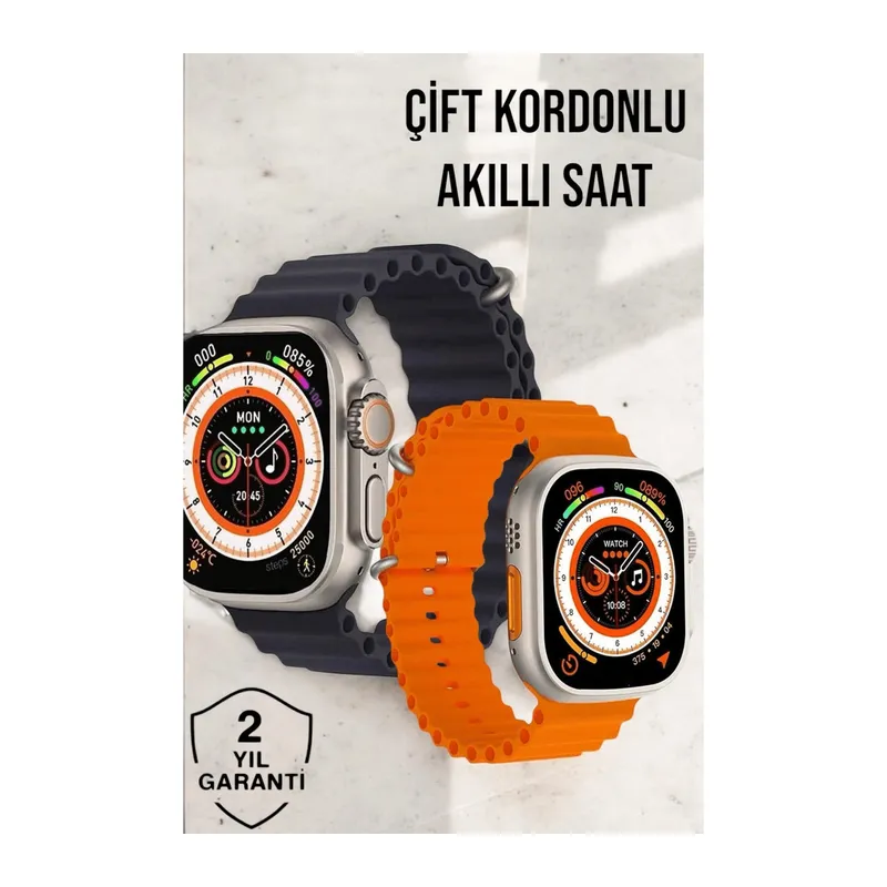 Bluetooth Bağlantılı Nabız, Kan Basıncı, Oksijen Ölçer Akıllı Saat