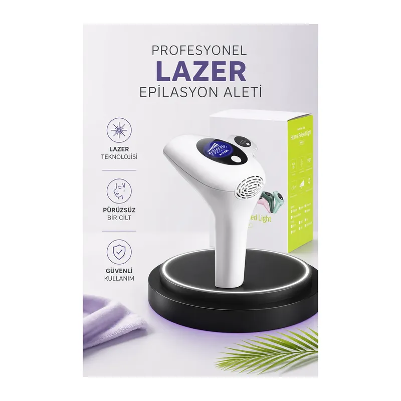 IPL Lazer Teknolojili Dijital Ekranlı Epilasyon Cihazı
