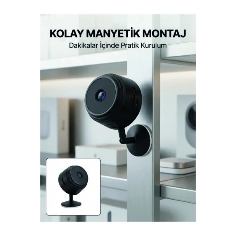 Mini Wi-Fi Güvenlik Kamerası A9 HD Görüntü Hareket Algılama ve Uzaktan Canlı İzleme