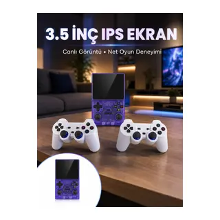 Taşınabilir Oyun Konsolu Çift Destekli HDMI Çıkışlı