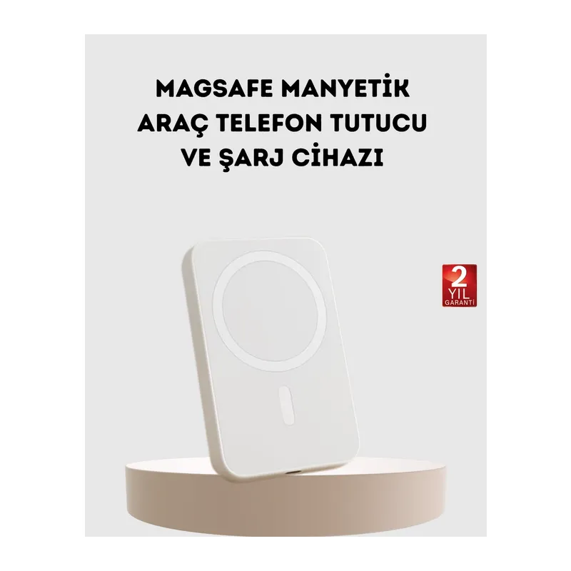 5000mAh Manyetik Powerbank – iPhone Serisi İçin Taşınabilir Kablosuz Şarj Cihazı