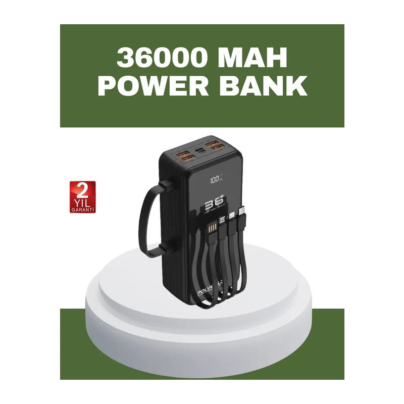Hızlı Şarj Destekli Powerbank Tüm Cihazlarla Uyumlu