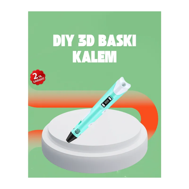 Üç Boyutlu 3D Yazıcı Kalem ABS ve PLA Uyumlu