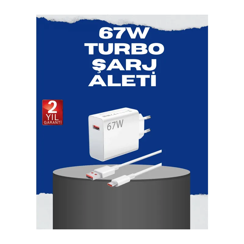 67 Watt Turbo Charge Başlık Vivo Y20 Y35 Y55 Uyumlu