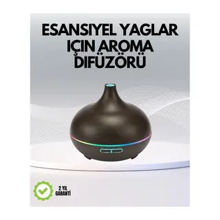 7 Renk Işıklı Ultrasonik Hava Difüzörü – Sessiz ve Güvenli Kullanım