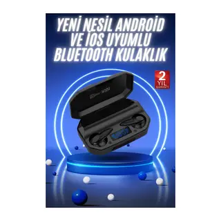 Yeni Nesil Android ve İOS Uyumlu Siyah Profesyonel Kulaklığı