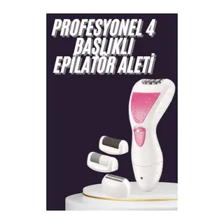 4 Başlıklı Lazer Öncesi Kısaltma Epilasyon Aleti Epilatör Çok Amaçlı