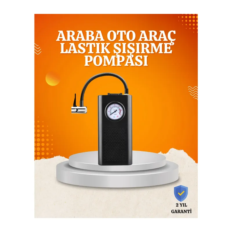 Taşınabilir Elektrikli Oto Motosiklet Bisiklet Lastik Şişirme Pompası