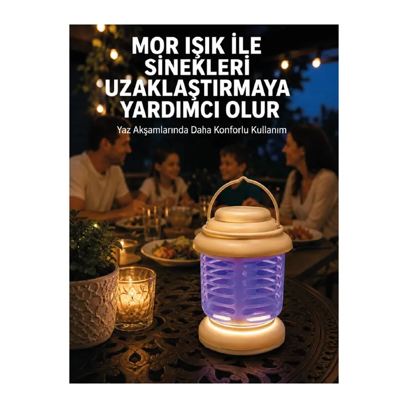 İç ve Dış Mekân Kullanımına Uygun Sinek Kovucu Lamba