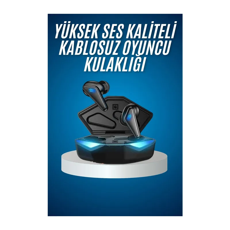 Bluetooth Kulaklık Kulaklığı RGB Işıklı Oyunlarda Düşük Gecikme