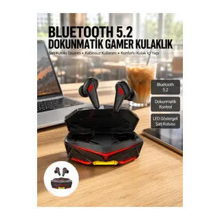Dokunmatik Kontrol Tws Işıklı Kulakiçi Bluetooth Kulaklık Kablosuz Kulaklığı Yeni Nesil