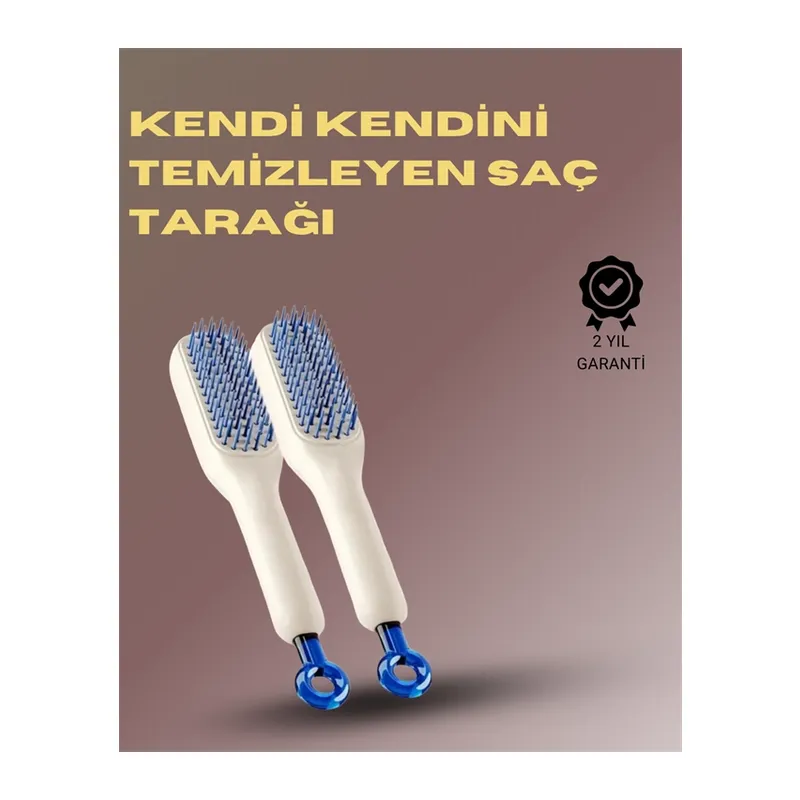 Kendini Temizleyen Masajlı Saç Tarağı – Anti-statik, Ergonomik Tasarım