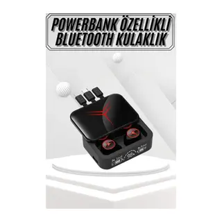 Kablosuz Bluetooth Kulaklık Powerbank Özellikli Göstergeli Hd Mikrofon