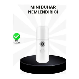 Kablosuz Şarjlı Mini Buhar Nemlendirici – Cilt ve Ortam İçin Taşınabilir Akıllı Cihaz
