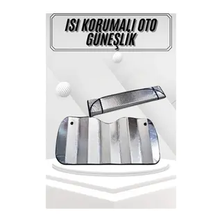 Güneşlik Koruyucu Perde Metalize Oto Araç Araba Güneşliği Ön Cam Güneşliği