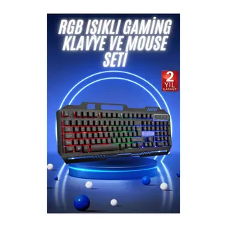 Gaming Klavyesi Led Aydınlatmalı Mekanik Hisli