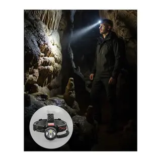 Hareket Sensörlü Şarj Edilebilir Kafa Lambası LCD Göstergeli
