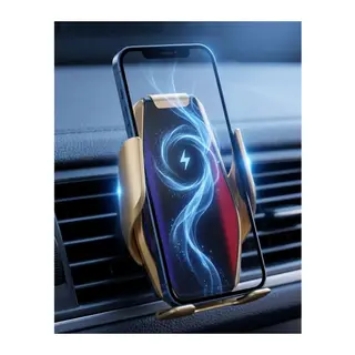 Otomatik Açılan Araç Telefon Tutucu Kablosuz Şarj ve Tek Elle Kullanım