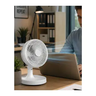 Kompakt Mini Fan Otomatik Salınımlı Sessiz Masaüstü Vantilatör