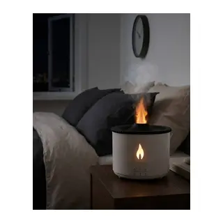Alev ve Volkan Efektli Ultrasonik Aroma Difüzörü LED Gece Lambalı Hava Nemlendirici