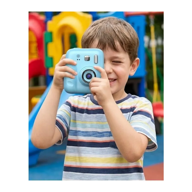Çocuklar İçin Fotoğraf Makinesi Baskı Özellikli 4 Kağıt Rulo Hediyeli