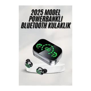 Yeni Nesil Bluetooth Kulaklık Çağrı Cevaplayabilen Dijital Göstergeli Powerbankli