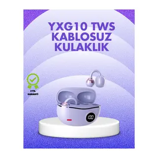 YXG10 Kablosuz Kulaklık – Bluetooth 5.4, Dokunmatik, LED Ekranlı Şarj Kutusu