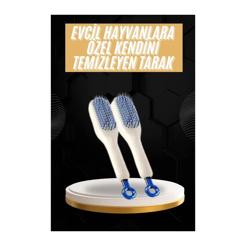 Kolay Temizlenen Fırçası Evcil Hayvanlara Özel Tüy Temizleme