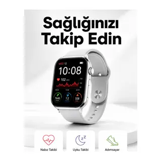 Yeni Nesil Akıllı Saat Adımsayar, GPS, Nabız Ölçer, Uyku ve Sağlık Takibi (Kopya)