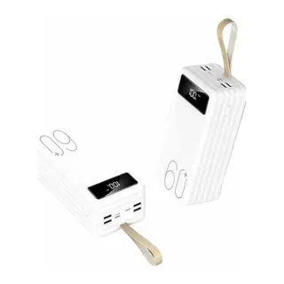 Powerbank 60.000 Mah Taşınabilir Şarj Hızlı El Fenerli Dijital Göstergeli